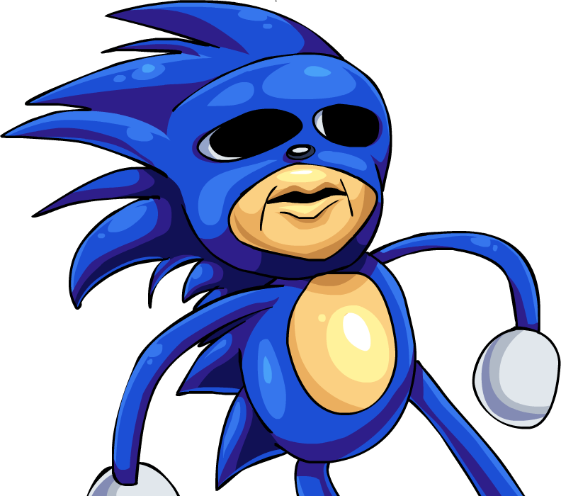 Sonic Forces Sonic Extreme Shadow The Hedgehog Vertebrate - Transparent Sanic Png (792x700)