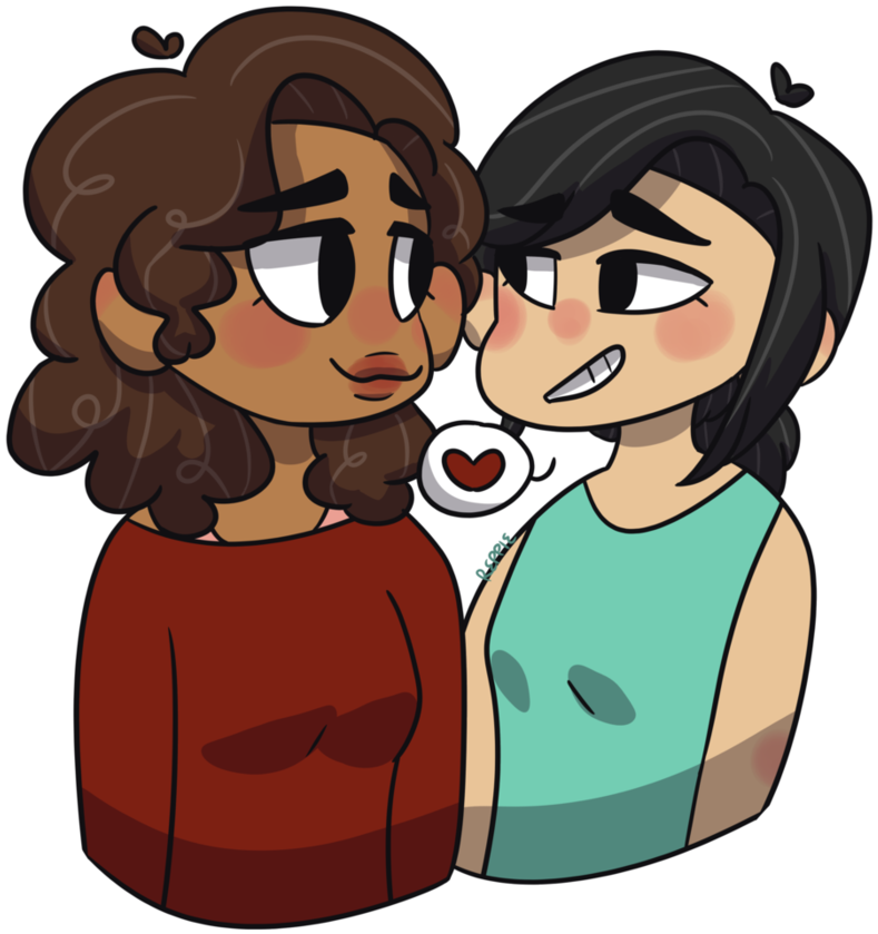 Speak The Language Of Love //art Trade// By Niightowls - Cartoon (896x892)