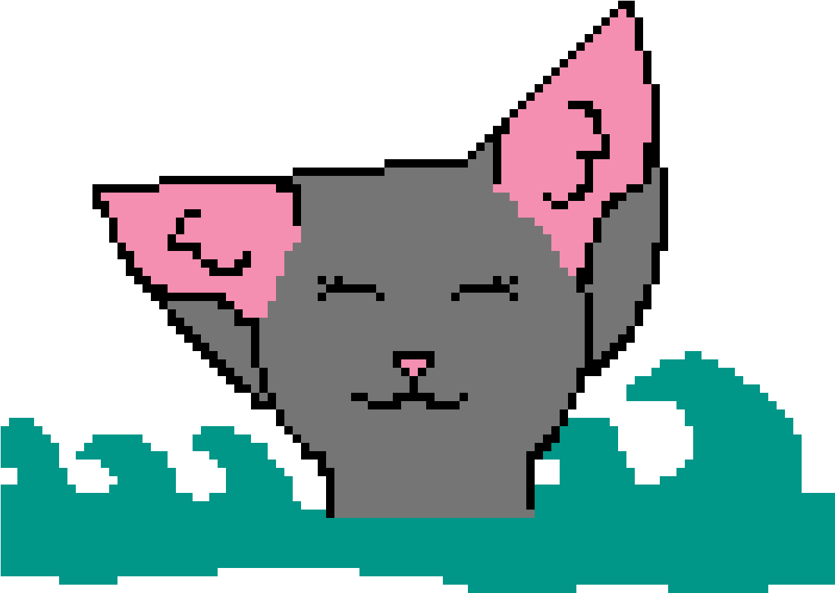 Water Element Cat - Kitten (1200x1200)