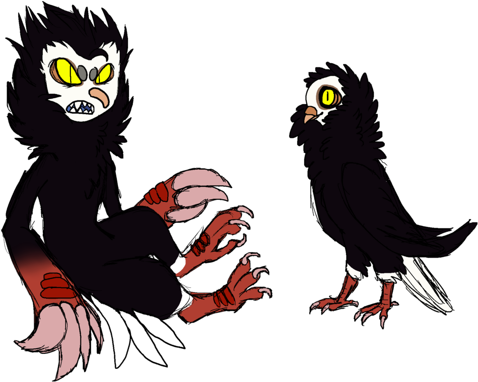 Vampire Pigeon By Cohpycat - Illustration (1038x769)