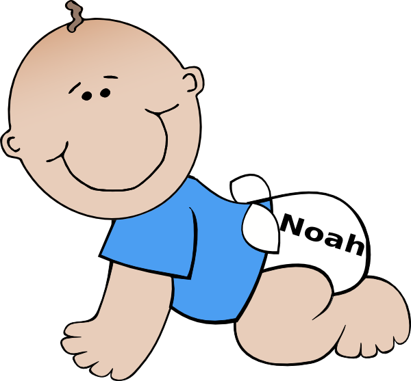 Baby Boy Clip Art (600x557)