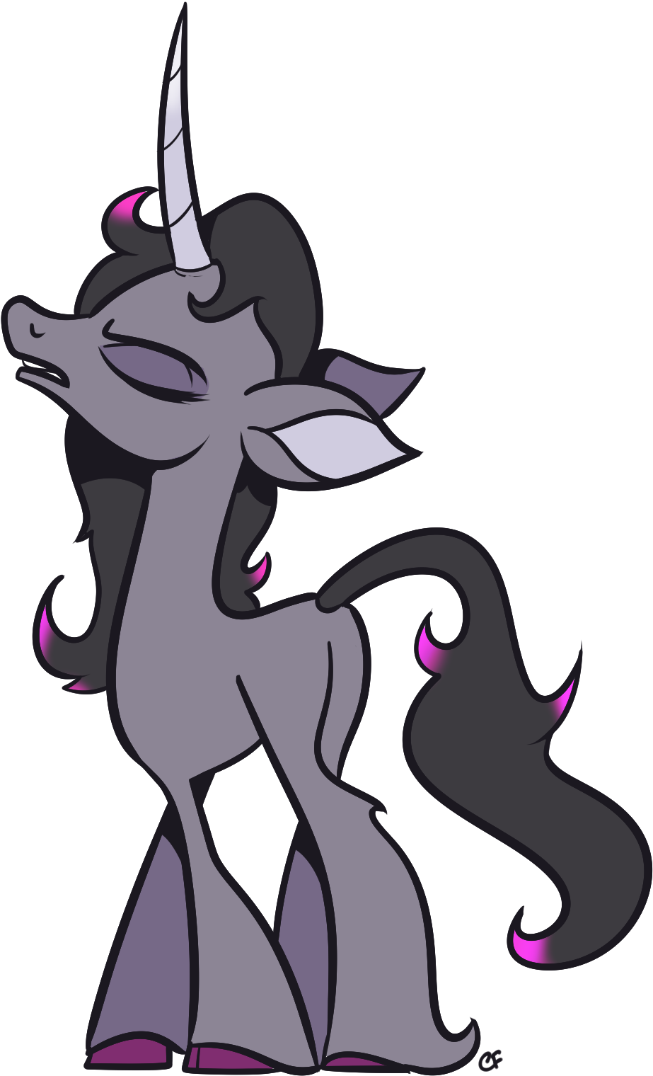 Catfood-mcfly, Classical Unicorn, Community Related, - Cartoon (1010x1558)