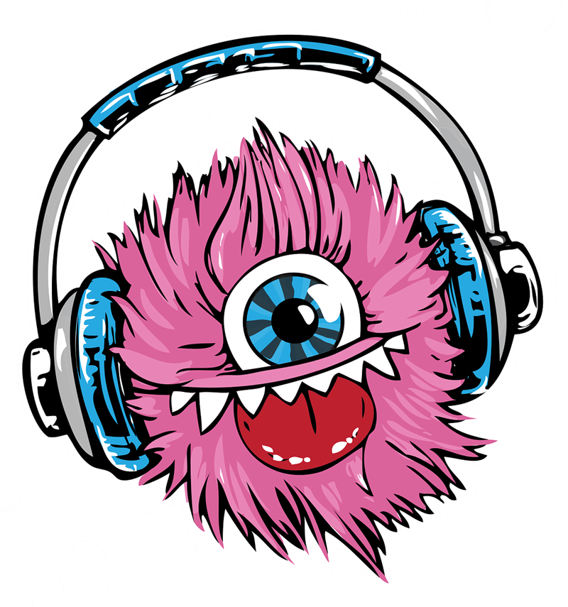 Monsters Clip Art - Monster Listen To Music (800x855)