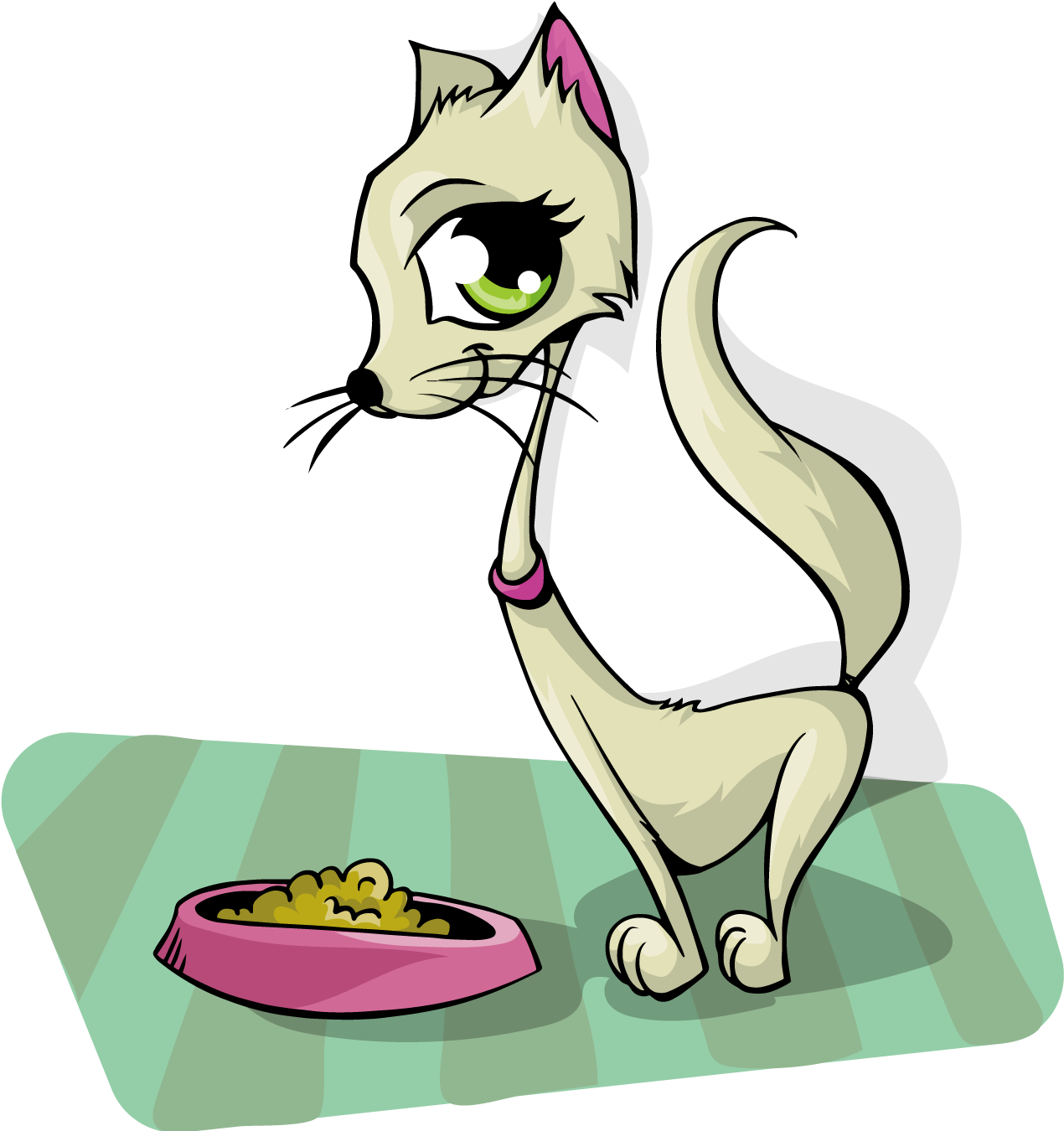 Cat Food Cartoon Clip Art - Cat Food Cartoon Clip Art (1500x1500)