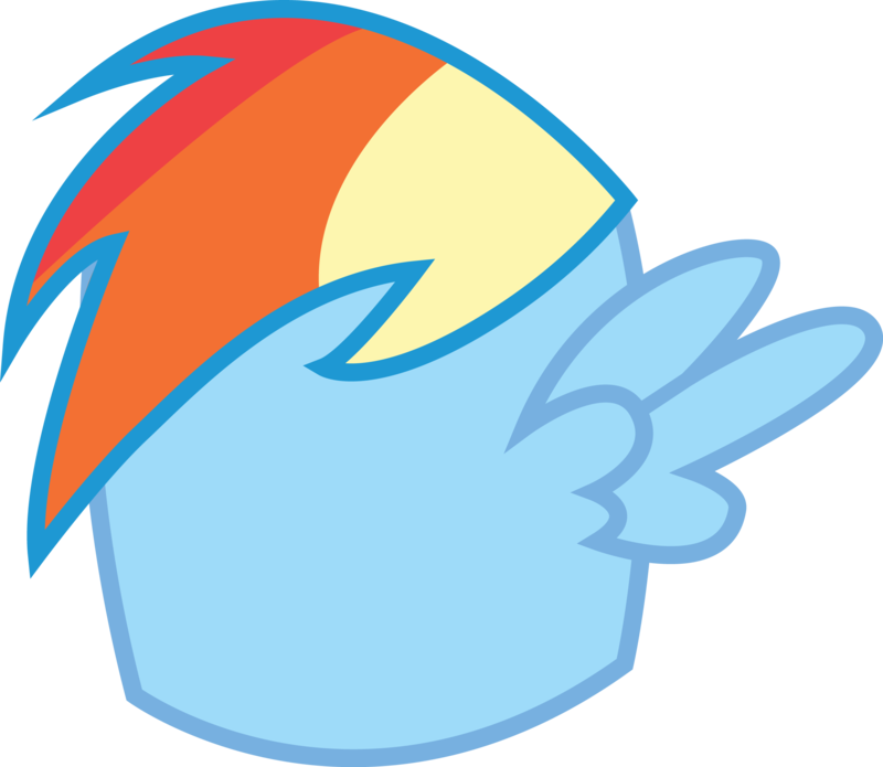 Rainbow Dash Marshmallow Vector By Vinylvortex - Rainbow Dash Marshmallow Vector By Vinylvortex (800x695)