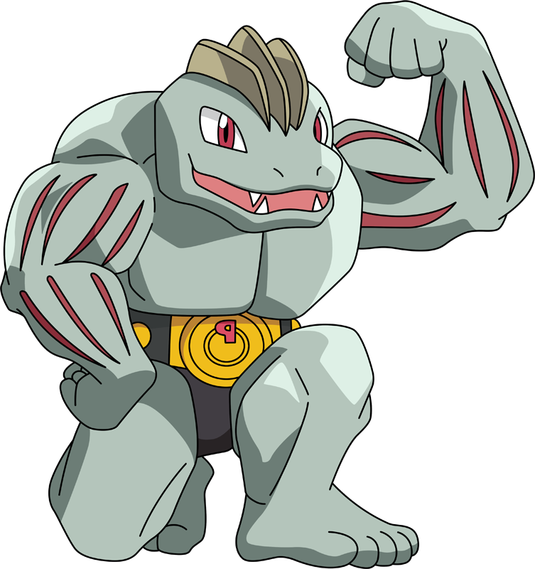 Stats, Moves, Evolution, Locations & Other Forms - Machoke Pokemon Png (753x800)