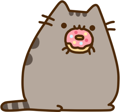 Sticker Facebook Pusheen - Notebook Journal : Pusheen02: Pocket Notebook Journal (398x371)