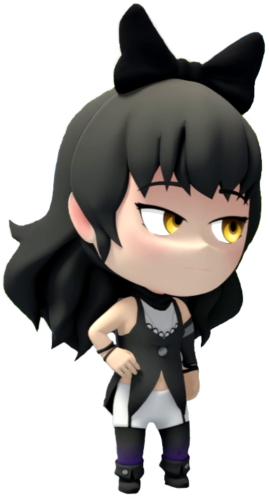 Rwby Chibi Blake Belladonna Png By Bonnie From Fnafb - Cartoon (473x728)