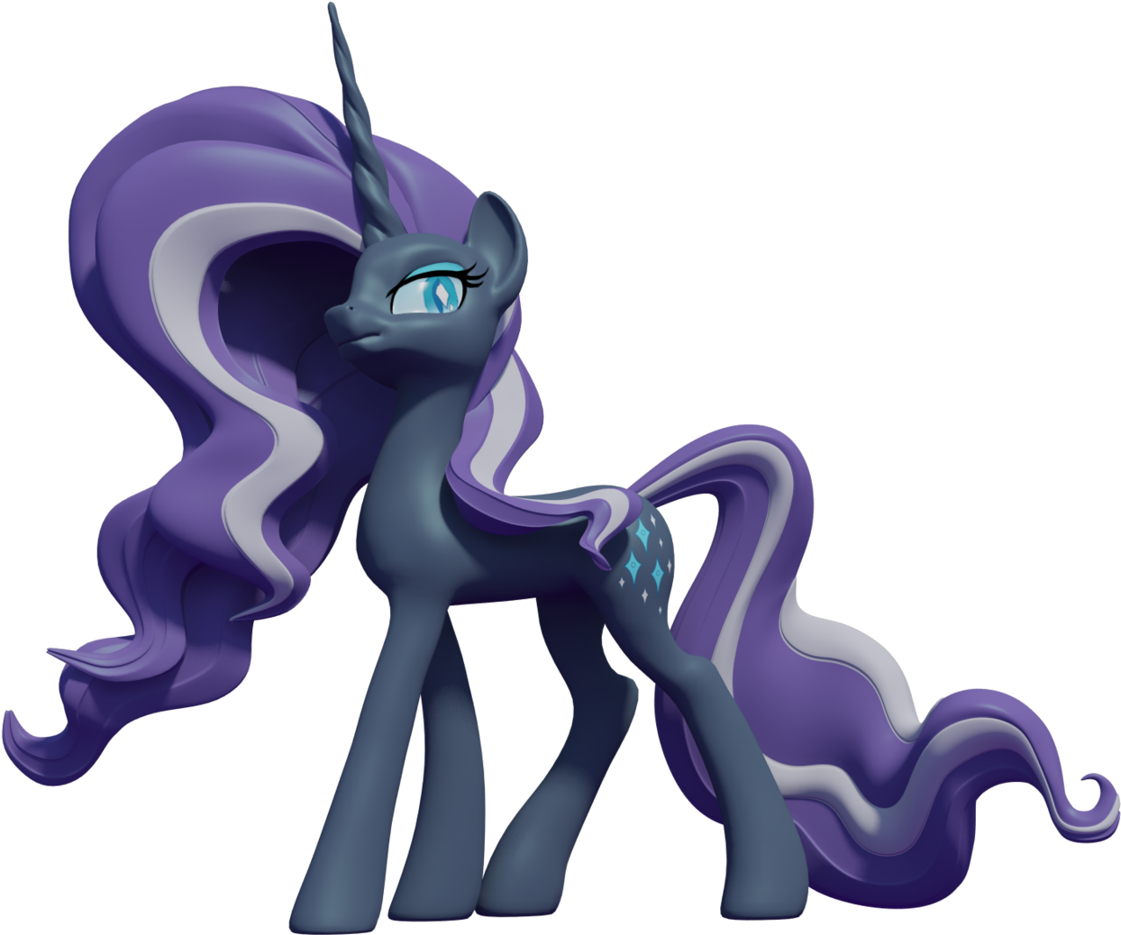 Nightmarity 3d Model By Clawed-nyasu - My Little Pony Nightmarity (1280x1138)