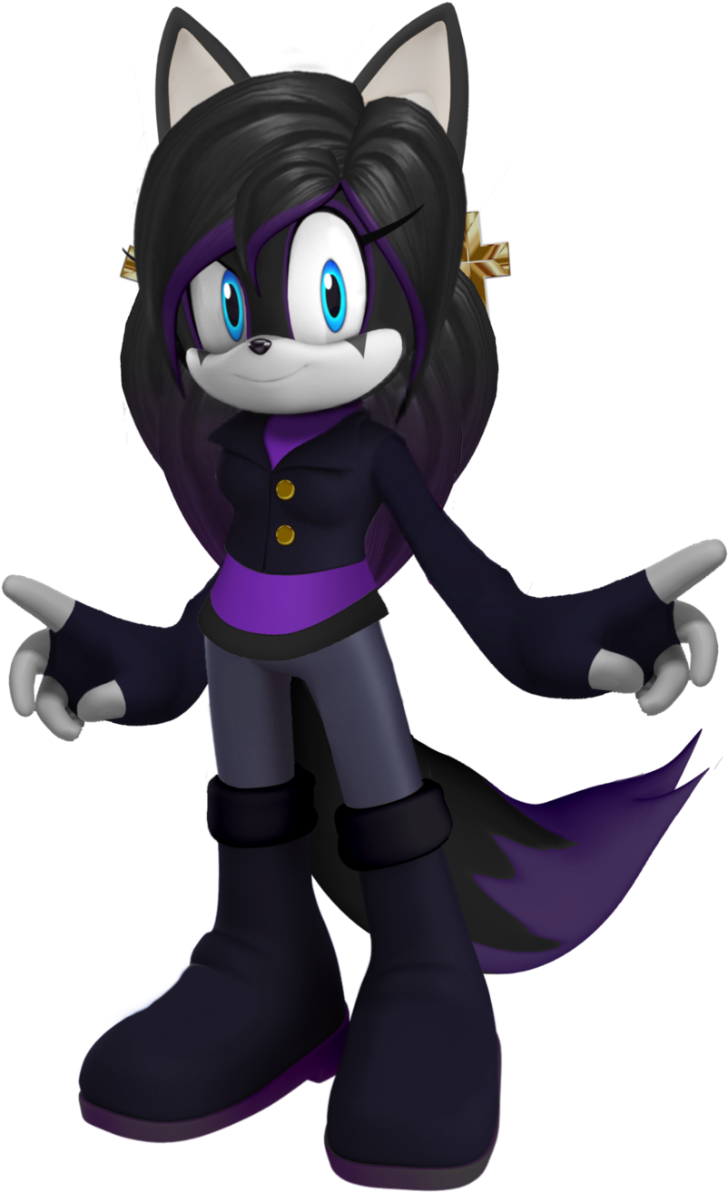 3d Angelique By Siient-angei - Arctic Wolf And Sonic (1024x1535)