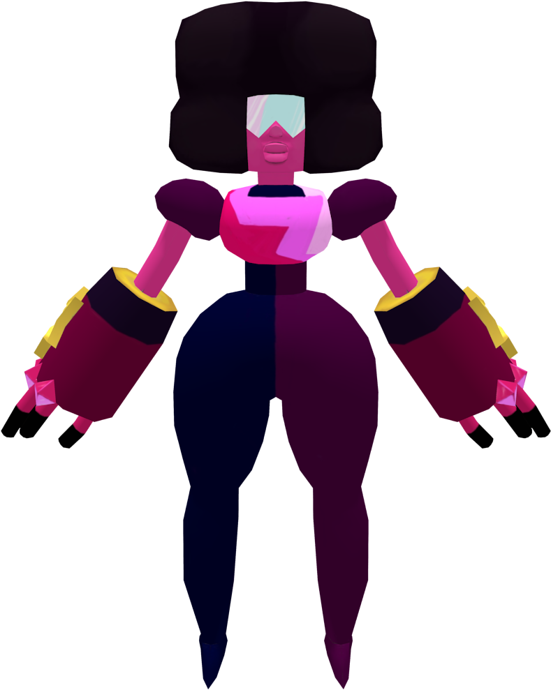 Supervitality 3d Model Of Garnet With Texture By Supervitality - Steven Universe Sfm Garnet Model (1024x1024)