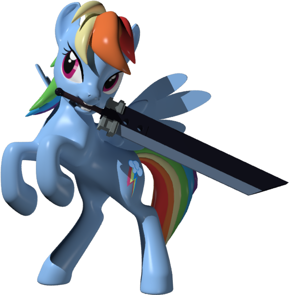Sword Dash 3d Model By Clawed-nyasu - Cartoon (800x600)