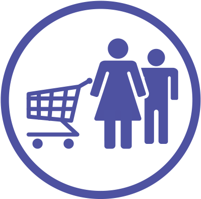 Consumer-centric Category Management - Consumer Icon Blue (400x396)