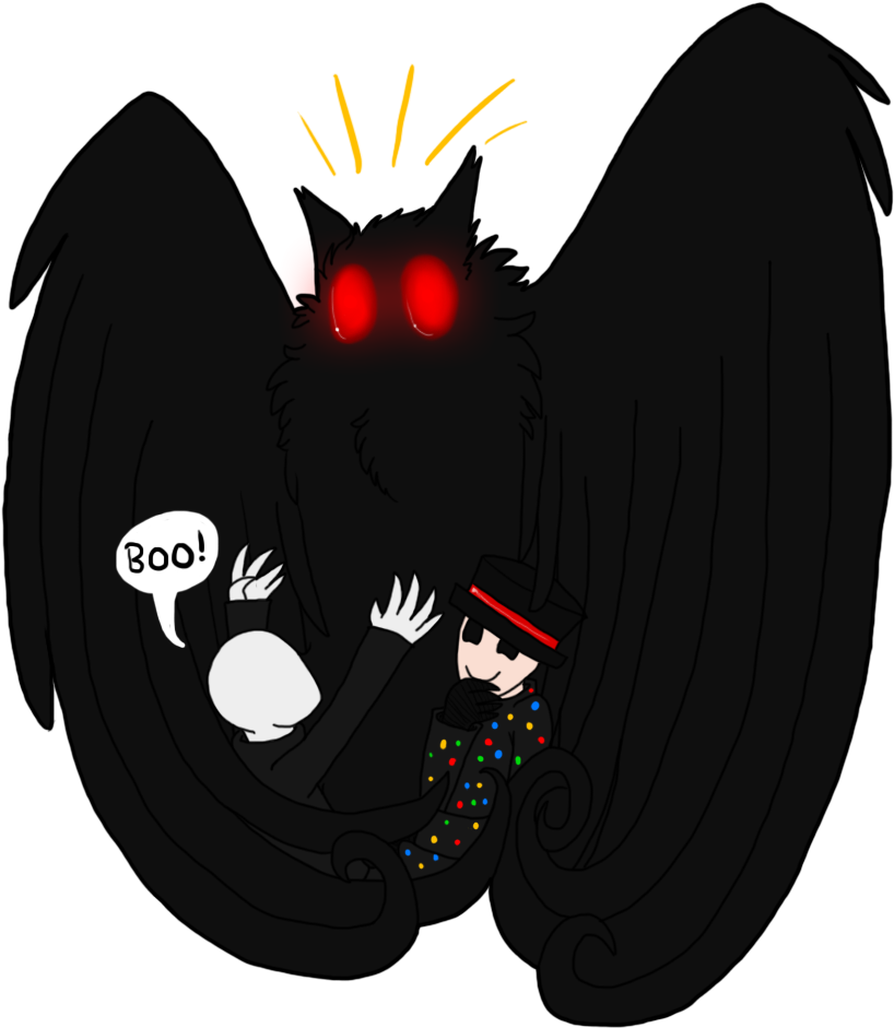 Boo Mothman By Vonderdevil - Creepypasta (828x968)