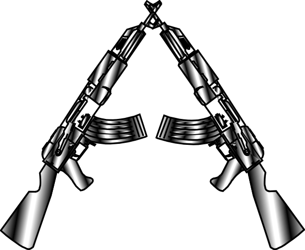 Guns Clip Art At Clker - Gunshot (600x492)