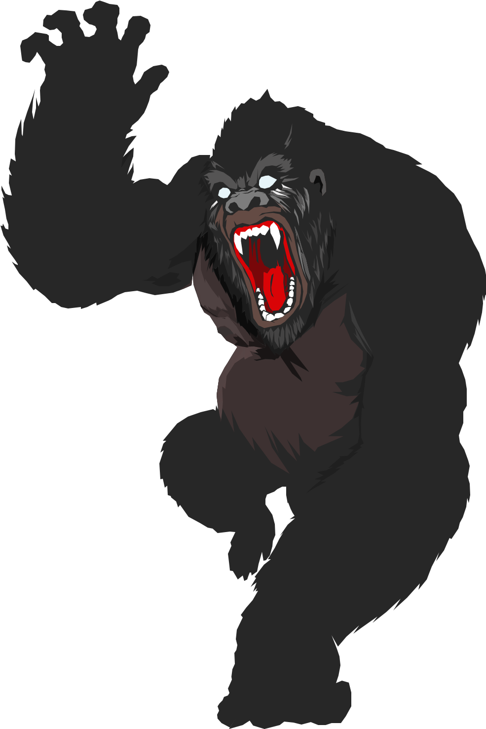 [art]thunder Gorilla - Toribash Community - Gorilla Vector Png (987x1500)