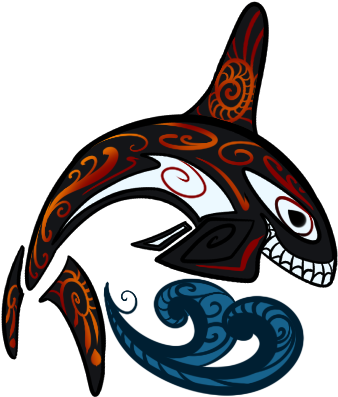Tribal Orca By Senaru - Tribal Killer Whale Tattoo (400x400)