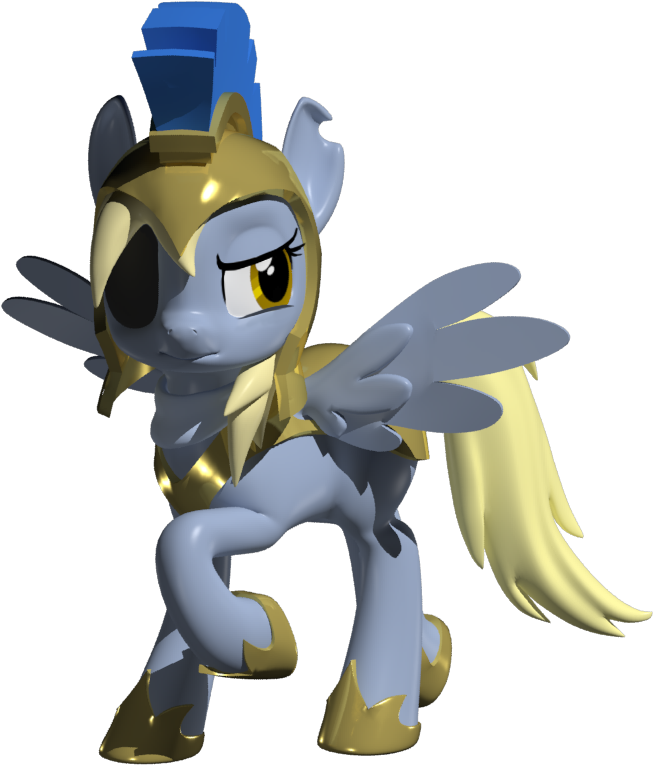 General Derpy 3d Model By Clawed-nyasu - Derpy 3d Model (1000x800)