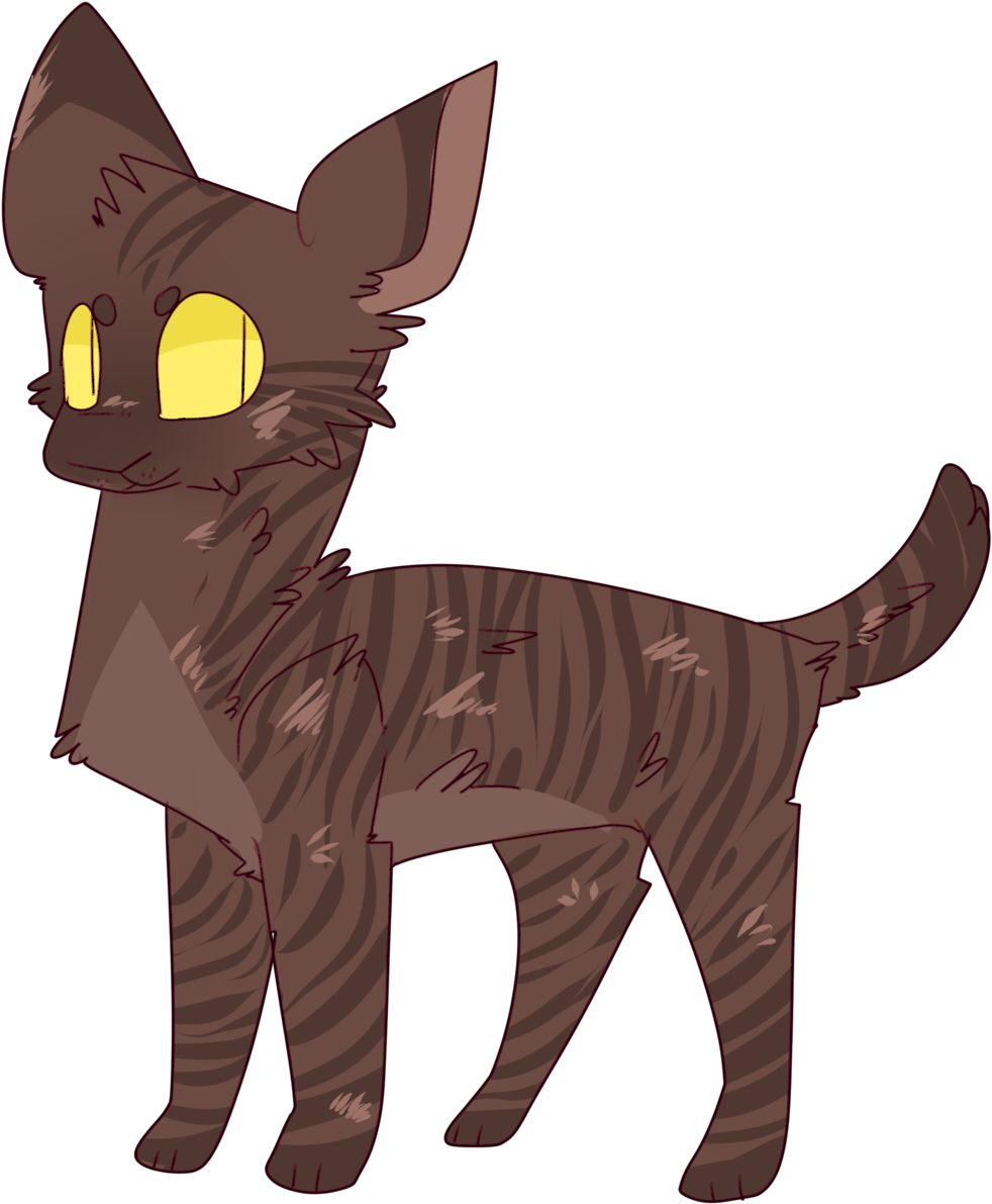 Sparrowpelt Halftail Thunderclan Starclan The New Prophecy - Black Cat (1280x1280)