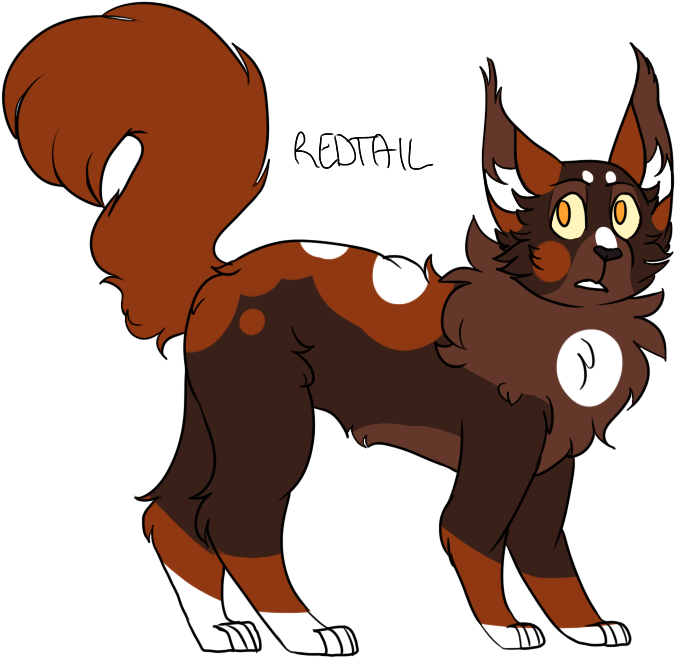 Deputy Thunderclan Redtail Redkit Redpaw Bluerosethefurry - Cartoon (1149x797)
