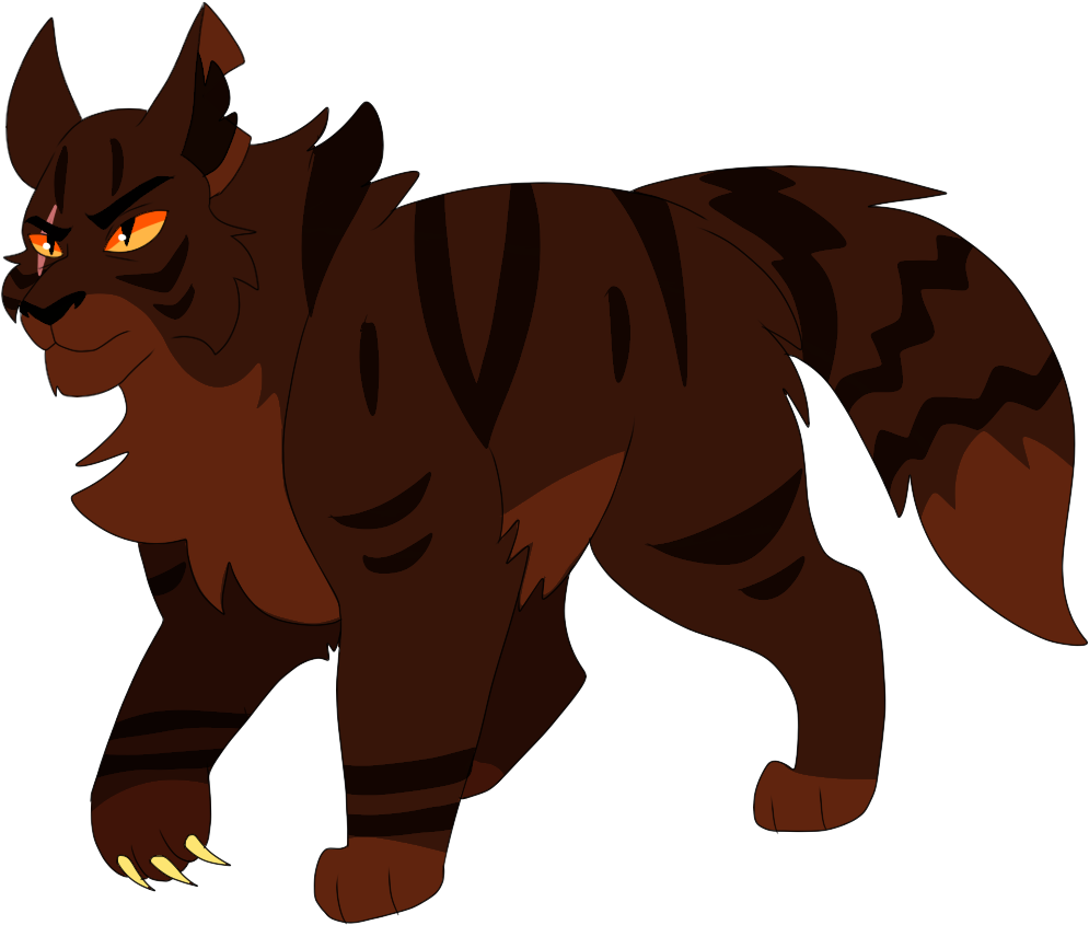 Tigerstar Tigerclaw Thunderclan Shadowclan The Place - Cartoon (1132x920)