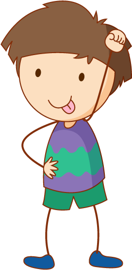 Miami Children's Smiles - Cartoon Child Standing Boy (300x595)