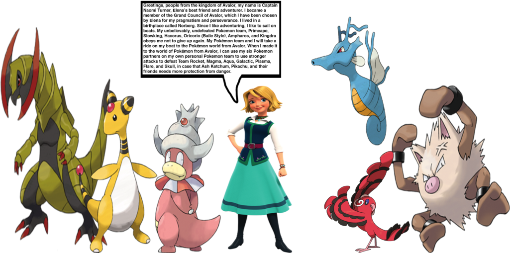 Naomi Turner's Pokemon Team By Darthraner83 - Pokémon (1024x528)