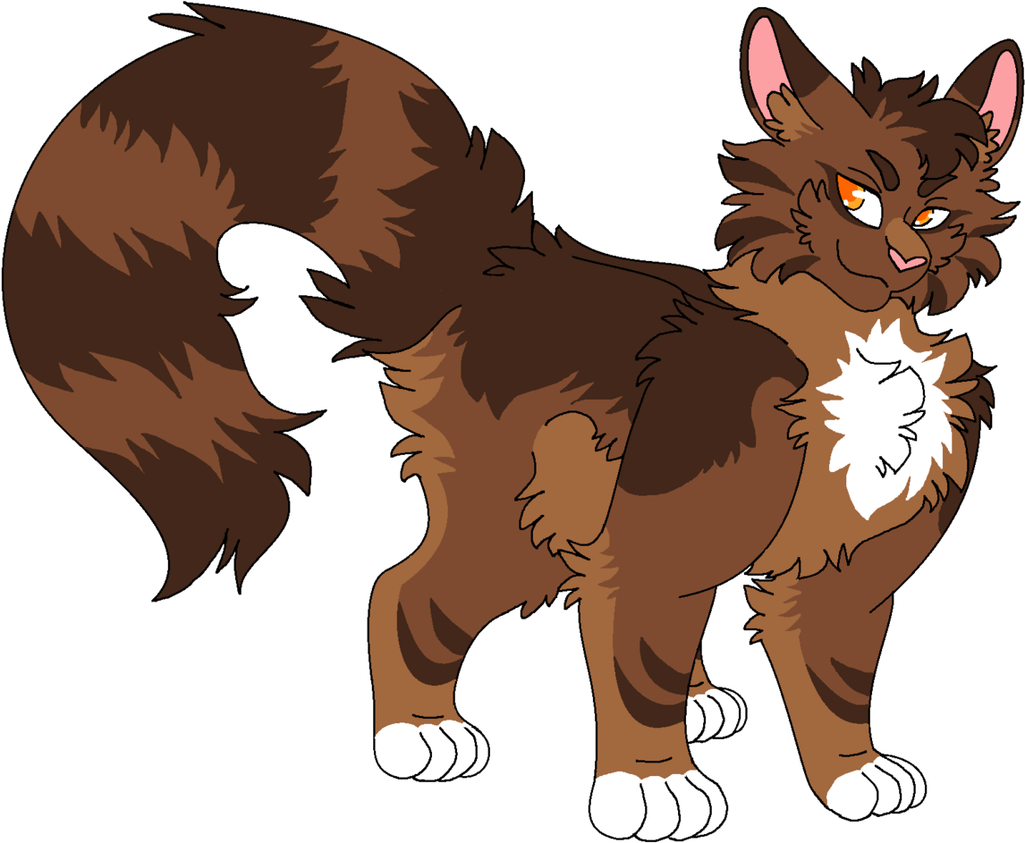 Warrior Cats Bramblestar Thunderclan Fightcatdesigns - Cartoon (1280x959)