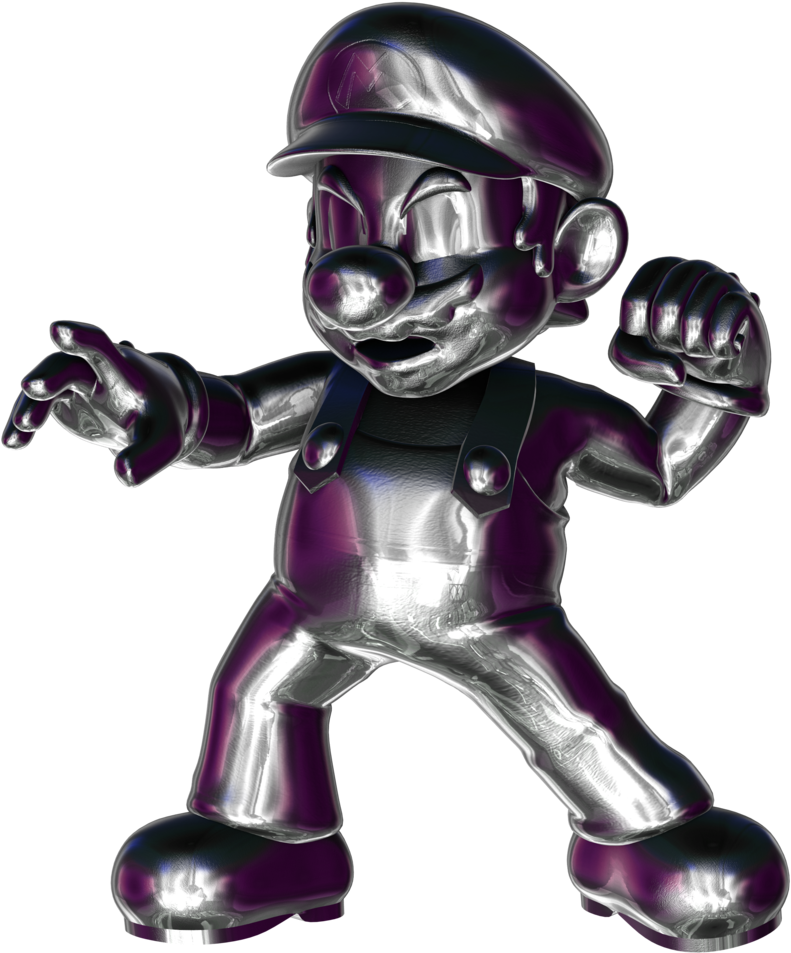 Metal Mario 1 4 By Nibroc Rock-d90bton - Metal Mario Smash (1024x1024)