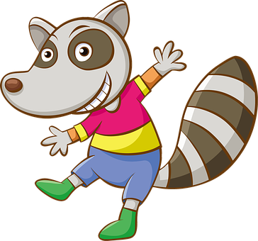 Animal Anthropomorphic Cartoon Character C - Animal Character Cartoon (364x340)