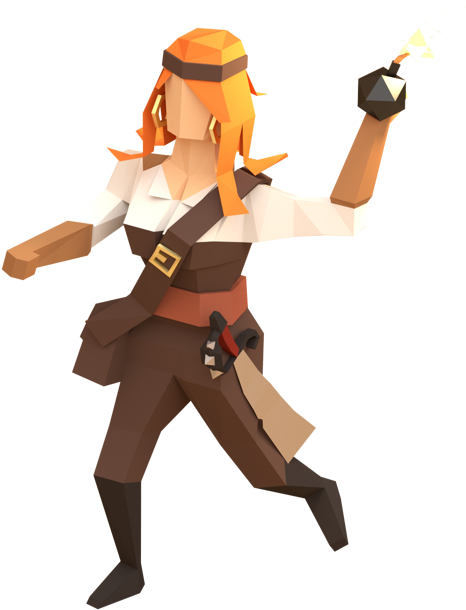 Animation - Low Poly Character Grid (600x795)