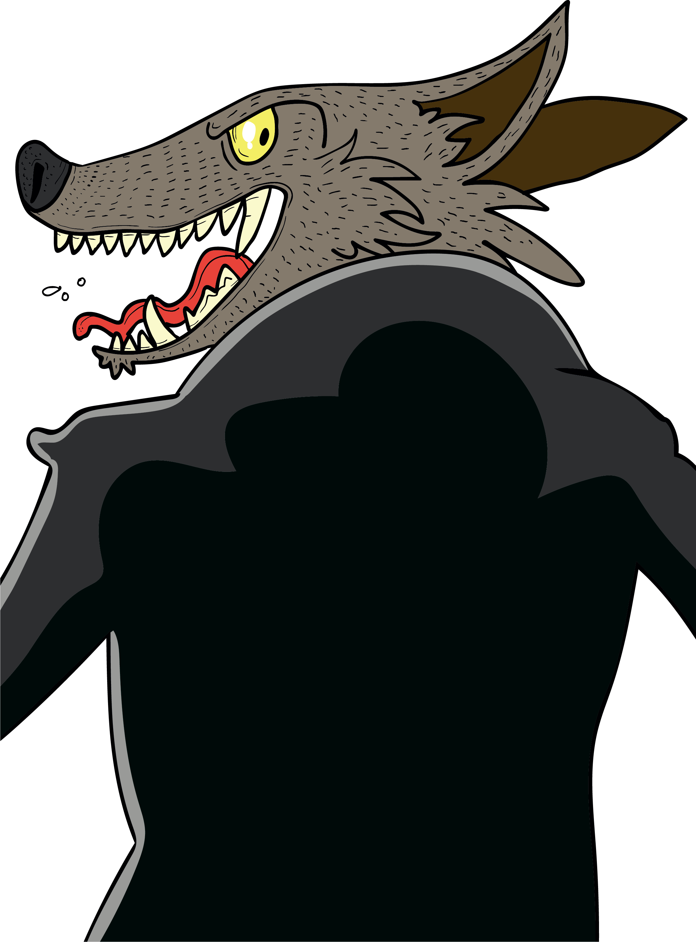 Gray Wolf Big Bad Wolf African Wild Dog Clip Art - Gray Wolf (2332x3158)
