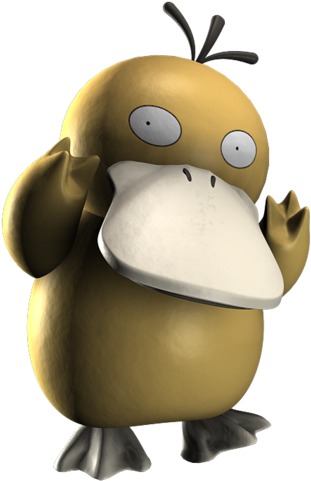 054 Psyduck By Bogeymankurt - Pokemon Psyduck 3d Png (900x506)