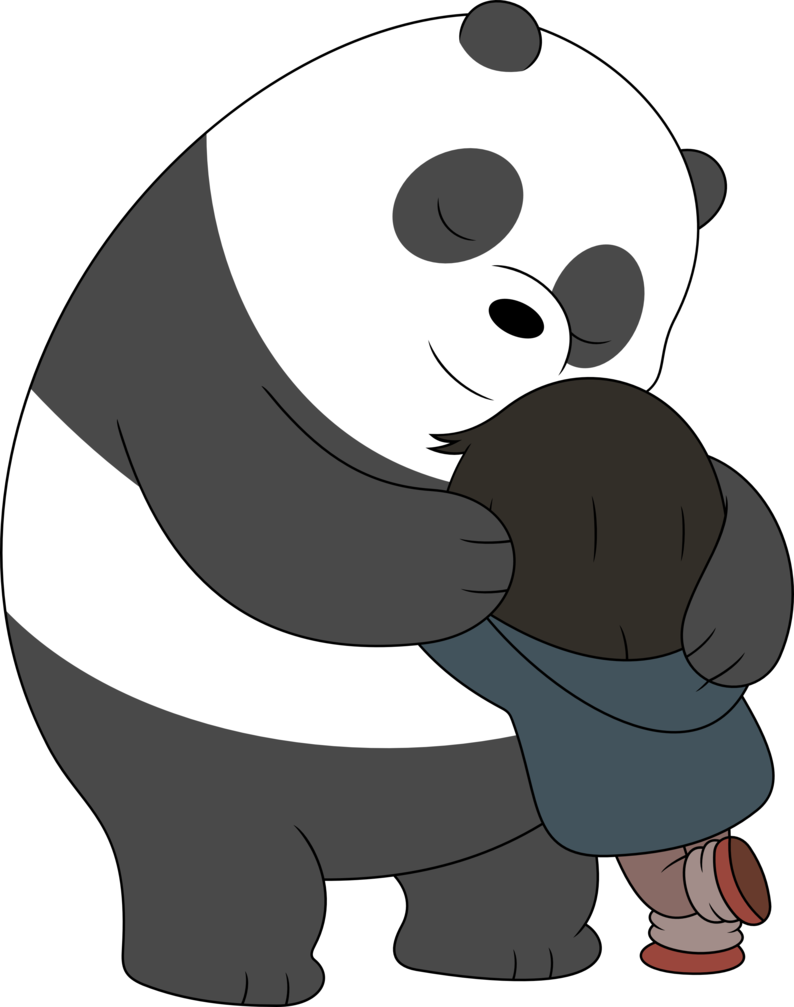 Bear Hug By Porygon2z - We Bare Bears Hug (794x1007)