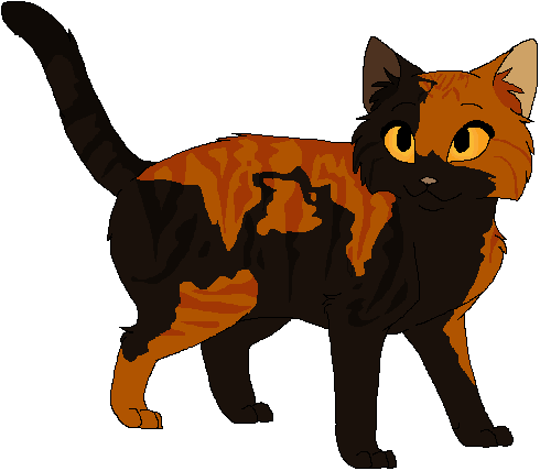 Dandelionkit She-kit Tortoiseshell Torbie Thunderclan - Warrior Cats Dandelionkit (490x428)