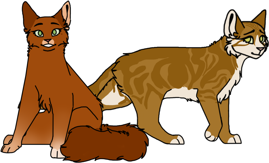 Squirrelflight Leafpool Squirrelpaw Leafpaw Thunderclan - Leafpool (972x600)