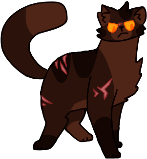 Tigerclaw Warrior Deputy Thunderclan Loner Rogue Tigerclaws - Cat Yawns (400x339)