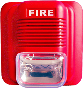 Piezo Electric Type, Police Siren, Fire Engine Siren, - Fire Alarm With Flasher (442x334)