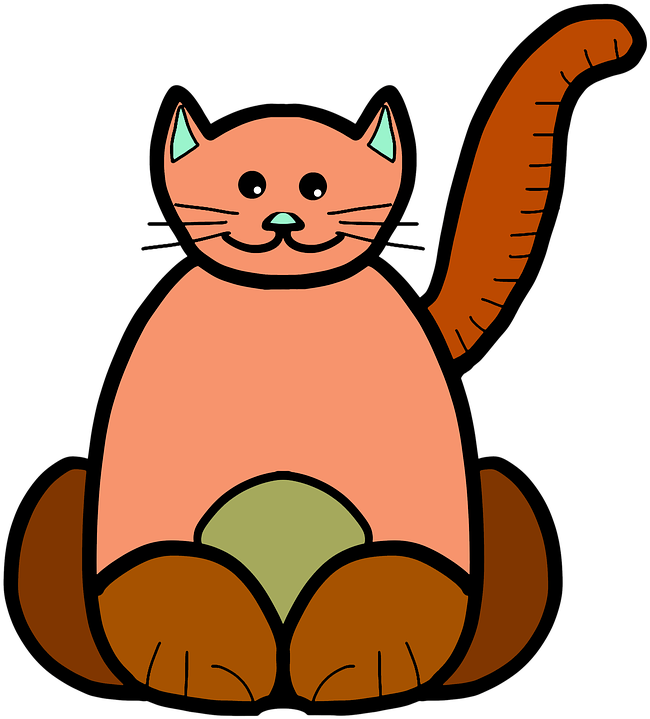 Cartoon Cat Drawings 17, - Coloring Books (665x720)