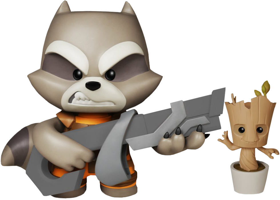 Guardians - Funko Rocket Raccoon Vinyl Figurine (980x701)
