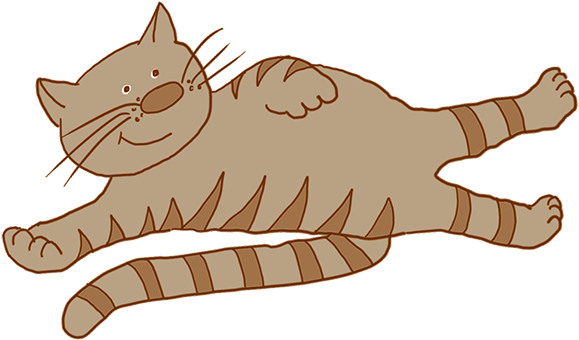 Cartoon Kitten Playing, Blue Kitten Cartoon Drawing, - Cute Cartoon Transparent (591x369)