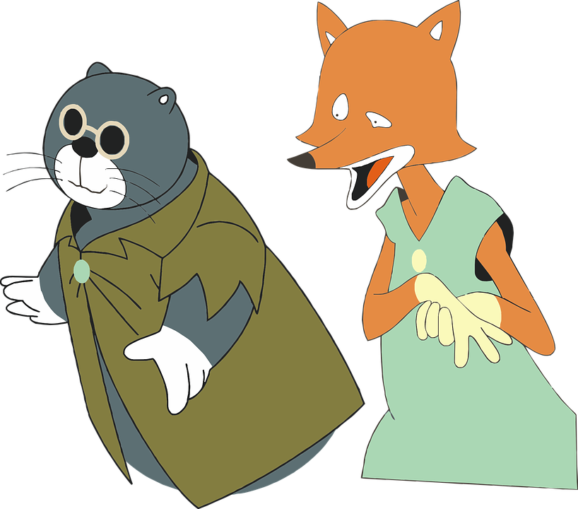 Fox Cartoon 11, Buy Clip Art - Pinocchio Cat And Fox (818x720)