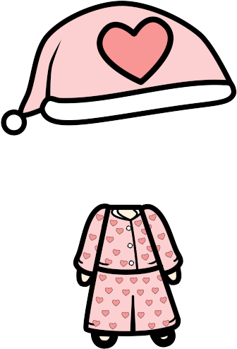 Pink-hearted Pajamas By Daemoniken - Pink-hearted Pajamas By Daemoniken (339x517)