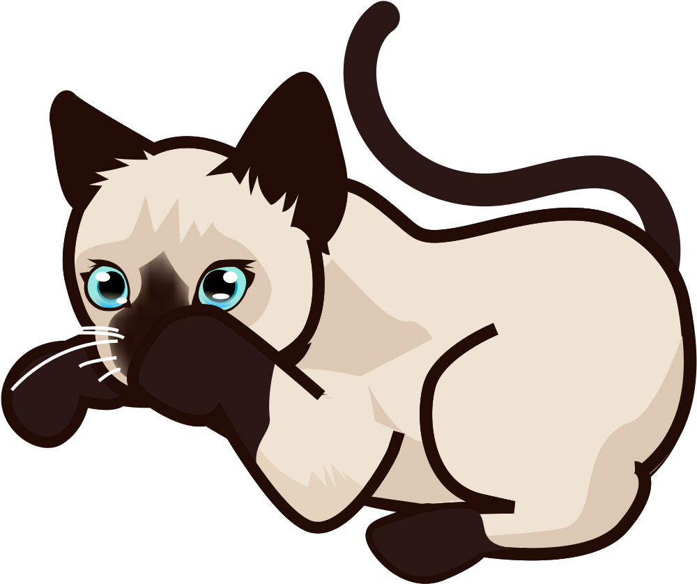 Siamese Cat Clipart - Siamese Cat Clipart (1024x1024)