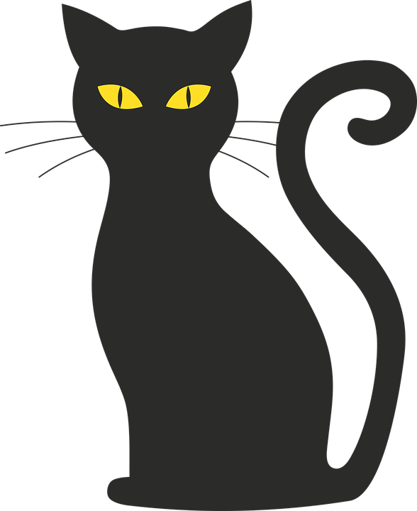 Siamese Cat Clipart 16, - Silhueta Gato Preto (588x720)