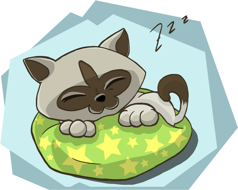 Free Siamese Cat Clipart - Almofada Mãe De Gatinho (1000x803)
