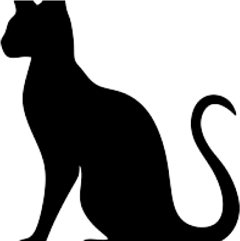 Siamese Cat Clipart Silhouette - Cat Yawns (640x480)