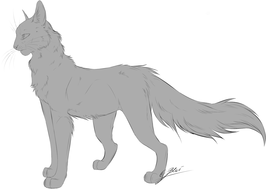 Free Cat Lineart - Art (1061x752)