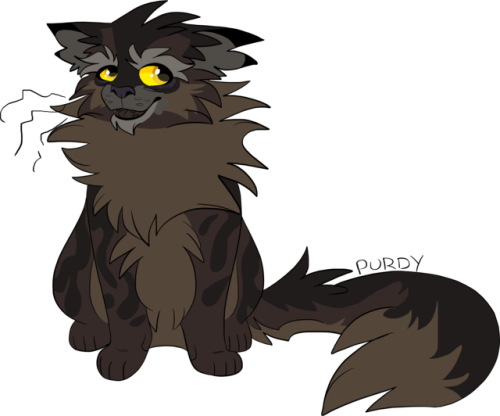100 Warrior Cats Challenge Day - Warrior Cats Purdy (500x416)