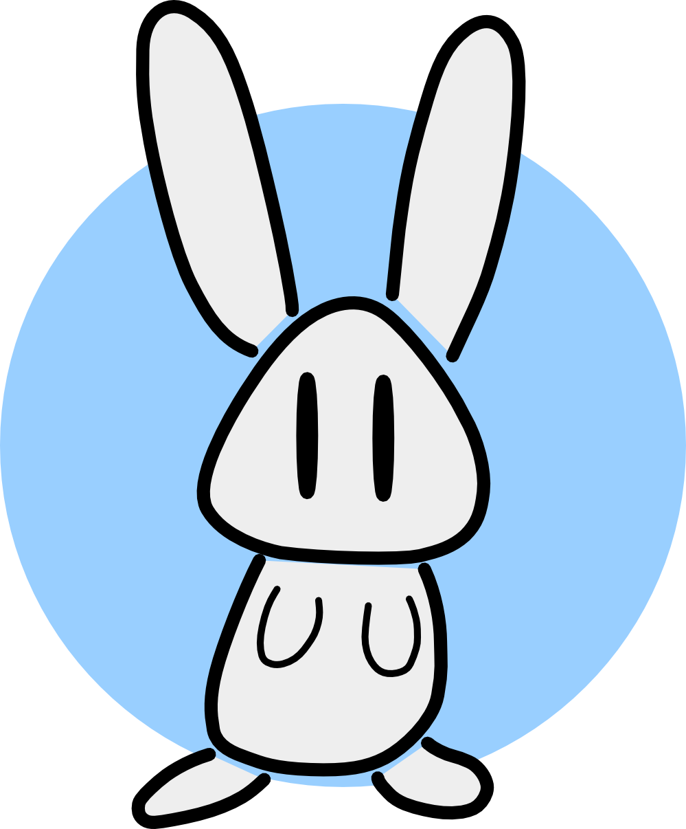Bunny Black White Line 555px 107 - Conejo Svg (1979x2389)